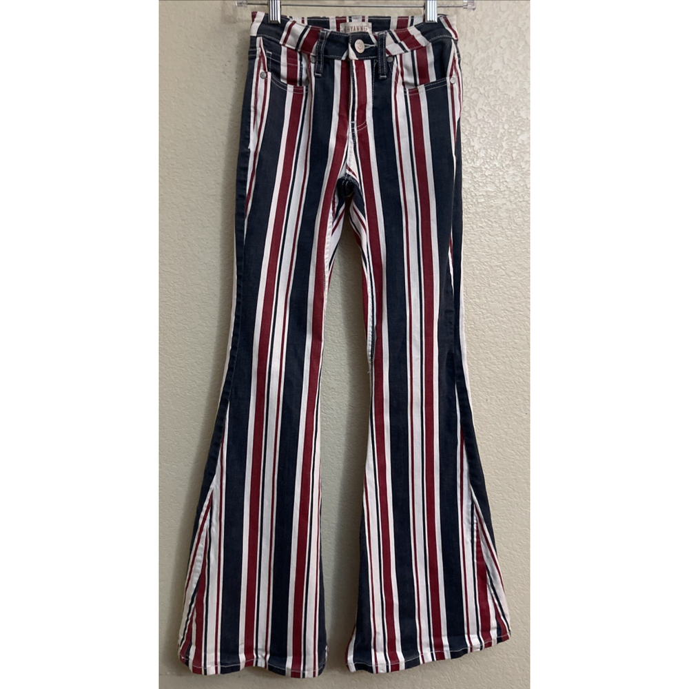 Shyanne Western Striped Flare Women Jeans